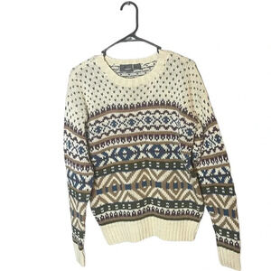 Vintage Liz Wear Petites Women’s Multicolor Pullover Sweater Size Small